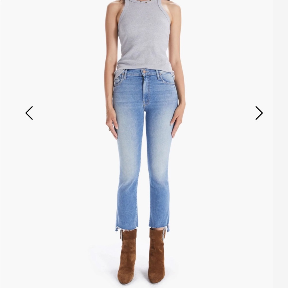 EUC Mother crop step fray , sz 27